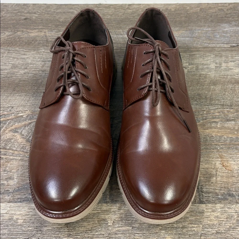 👞 Marco Vitale Collezione Men’s Brown Leather Dress Shoes – Size 12